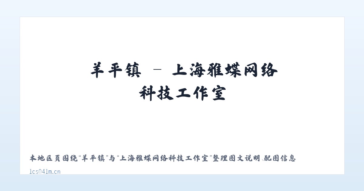 东城区 - 上海雅蝶网络科技工作室 主图